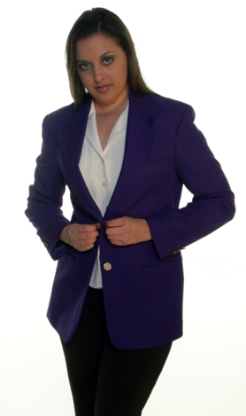 ladies funky purple blazer