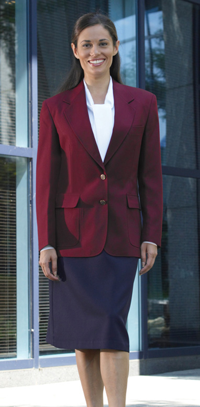 burgundy blazer