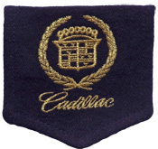 cadillac logo embroidered logo