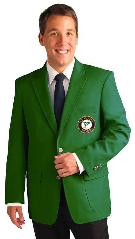 18-32 augusta green embroidered blazers