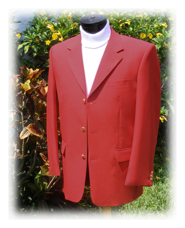 red men's blazer